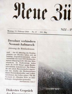 NZZ zu Dresden